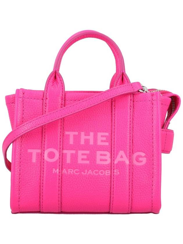 Mini Micro Leather Tote Bag Fuchsia - MARC JACOBS - BALAAN 2