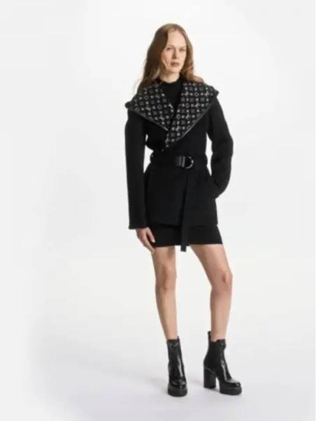 belted short wrap peacoat 1A99KB - LOUIS VUITTON - BALAAN 2