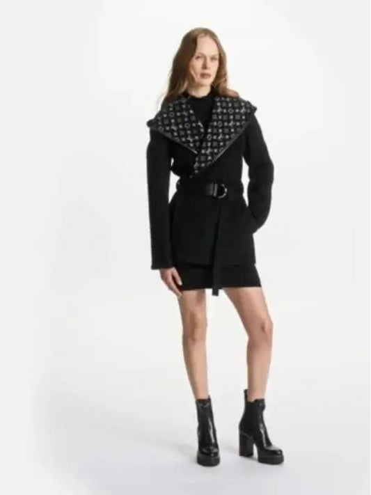 Belted short wrap peacoat 1A99KF - LOUIS VUITTON - BALAAN 1