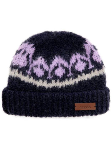 Darana Wool Blend Beanie Midnight - ISABEL MARANT - BALAAN 1