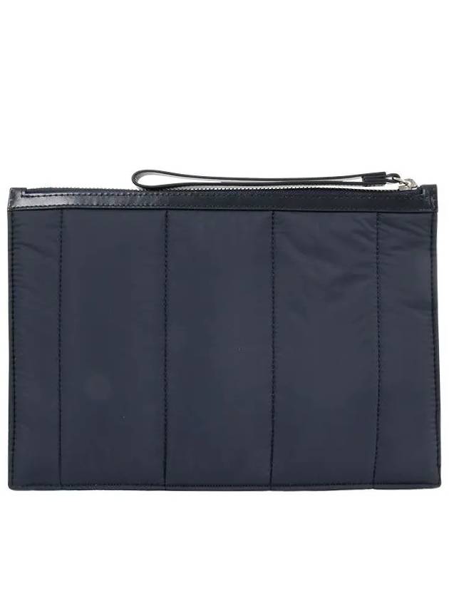 Logo Strap Clutch Bag Navy - KENZO - BALAAN 3