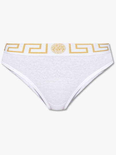 Women's Medusa Logo Creca Cotton Briefs White - VERSACE - BALAAN 2