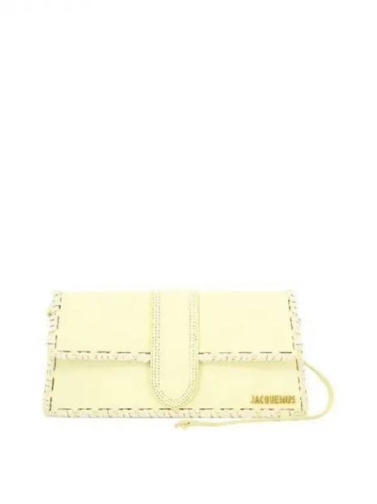 Le Bambino Long Lacet Long Lace Flap Cross Bag Light Yellow - JACQUEMUS - BALAAN 2