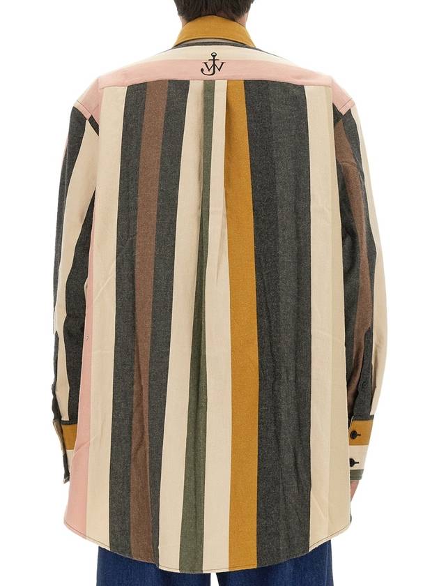 23 fw Logo Embroidered Striped Shirt CAMICIE Multicolor SH0247PG0435154 B0270460290 - JW ANDERSON - BALAAN 4