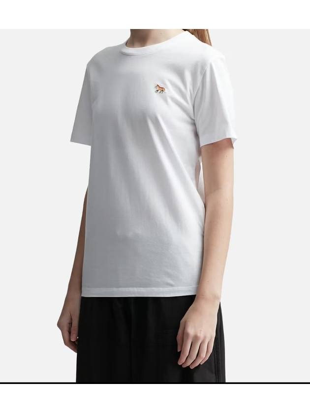 Baby Fox Regular Fit Short Sleeve T Shirt White Women s - MAISON KITSUNE - BALAAN 4