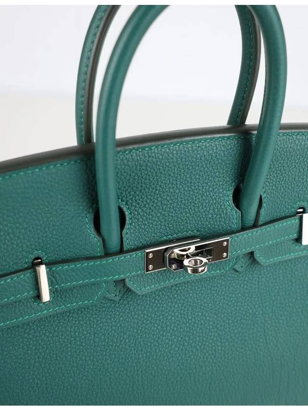 Malachite Togo Birkin 25 silver x - HERMES - BALAAN 5