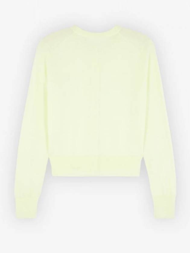 Baby Fox Patch Regular Cardigan Lemonade - MAISON KITSUNE - BALAAN 3