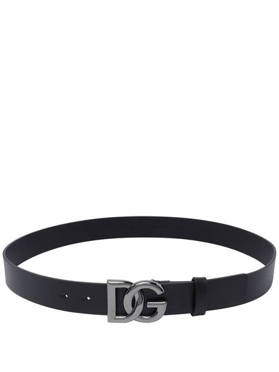 Logo Leather Belt Black - DOLCE&GABBANA - BALAAN 2