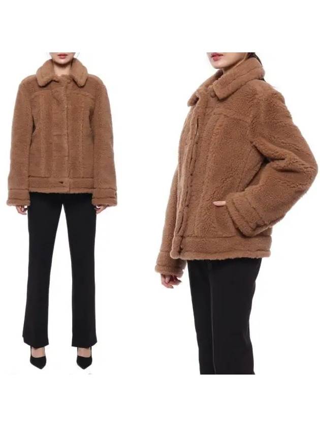 Teddino Teddy Bear Jacket Camel - MAX MARA - BALAAN 2