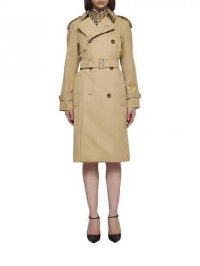 Notched Lapel Trench Coat Beige - BURBERRY - BALAAN 2