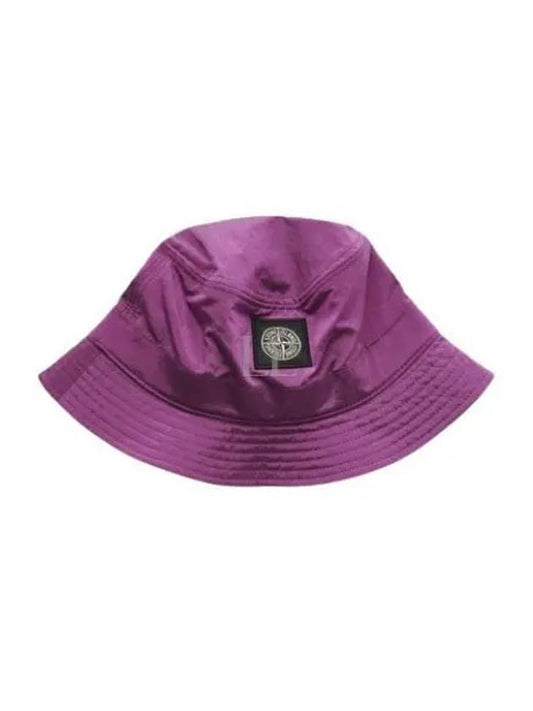 Logo Patch Nylon Metal Bucket Hat Magenta - STONE ISLAND - BALAAN 2