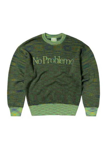 Aries Rivers Problemo Green Spade Dye Knit - ARIES - BALAAN 1