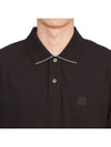 Men's Logo Patch Short Sleeve Polo Shirt Black - CP COMPANY - BALAAN 7