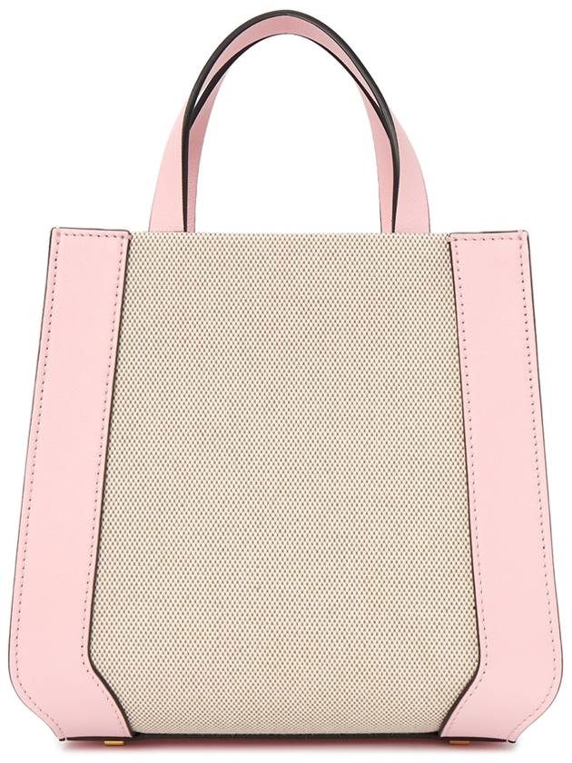 V Logo Signature Leather Tote Bag Pink - VALENTINO - BALAAN 5