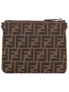 After FF Jacquard Cross Bag Brown - FENDI - BALAAN 3