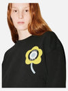 Target Crest Flower Cotton Knit Top Black - KENZO - BALAAN 3