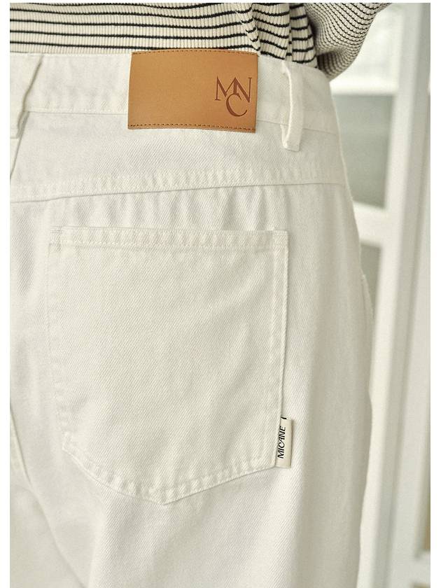 Brilliant Classic Denim Pants Ivory - MICANE - BALAAN 7