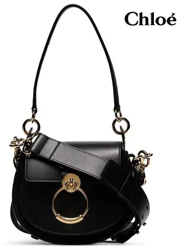 Tess Small Shoulder Bag Black - CHLOE - BALAAN 7