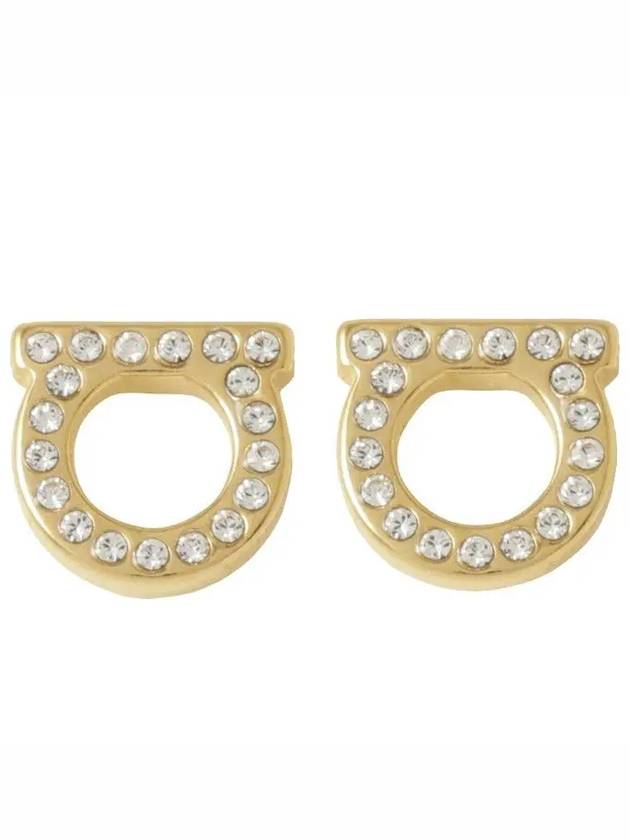 Gancini crystal earrings 760123 - SALVATORE FERRAGAMO - BALAAN 2