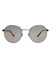 Eyewear Round Metal Sunglasses Gray - GUCCI - BALAAN 1