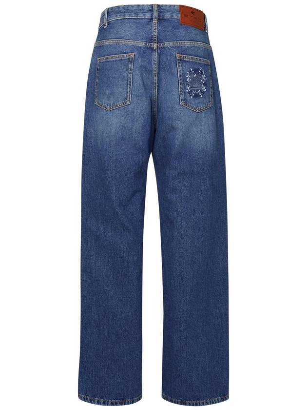 Etro Light Blue Cotton Jeans - ETRO - BALAAN 3