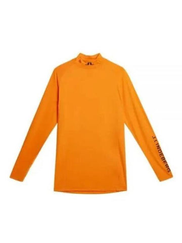 Men's Aelo Soft Compression Long Sleeve T-Shirt Persimmin Orange - J.LINDEBERG - BALAAN 1