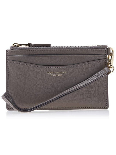 The Slim 84 Top Zip Wristlet Card Wallet Cement - MARC JACOBS - BALAAN 2