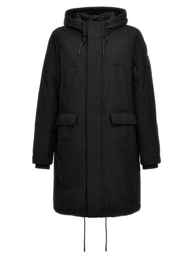 Garson Twill Combat Logo Parka Black - MOOSE KNUCKLES - BALAAN 1