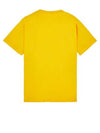 Men's Logo Short Sleeve T-Shirt Yellow - STONE ISLAND - BALAAN 3