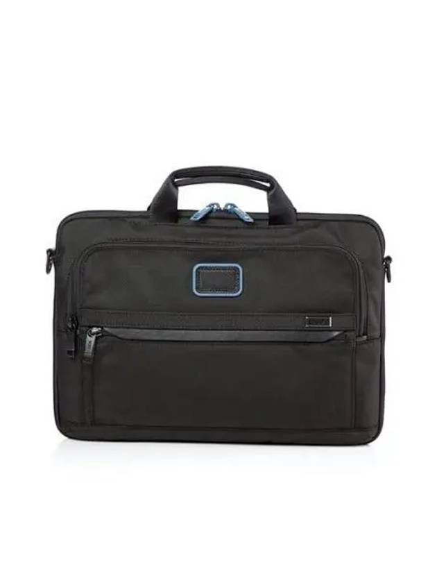 Alpha Large Laptop Case Briefcase Black Blue 1418182642 - TUMI - BALAAN 1