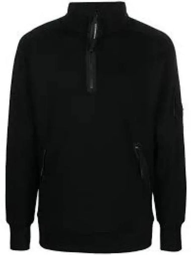 Lens Detail Half Zipper Sweatshirt Black - CP COMPANY - BALAAN 1