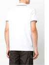 Logo Patch Short Sleeve Polo Optical White - MONCLER - BALAAN 5