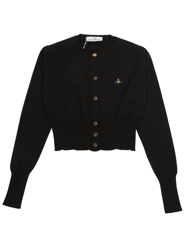 Bea Crop Cardigan Black - VIVIENNE WESTWOOD - BALAAN 2