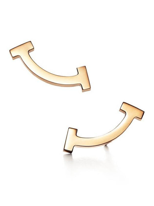T Smile 18K Earrings Gold - TIFFANY & CO. - BALAAN 1