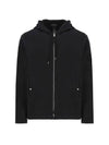 Shadow Project Cotton Lyocell Fleece Zip Up Hoodie Black - STONE ISLAND - BALAAN 1