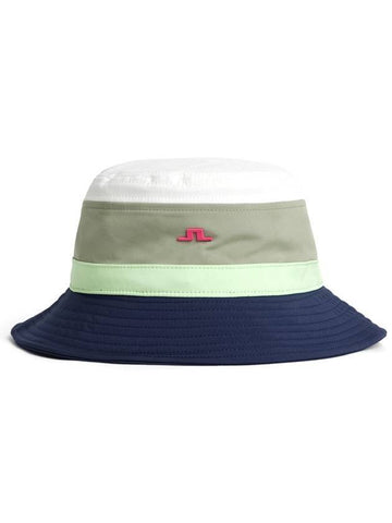 Denver Striped Bucket Hat Oil Green - J.LINDEBERG - BALAAN 1