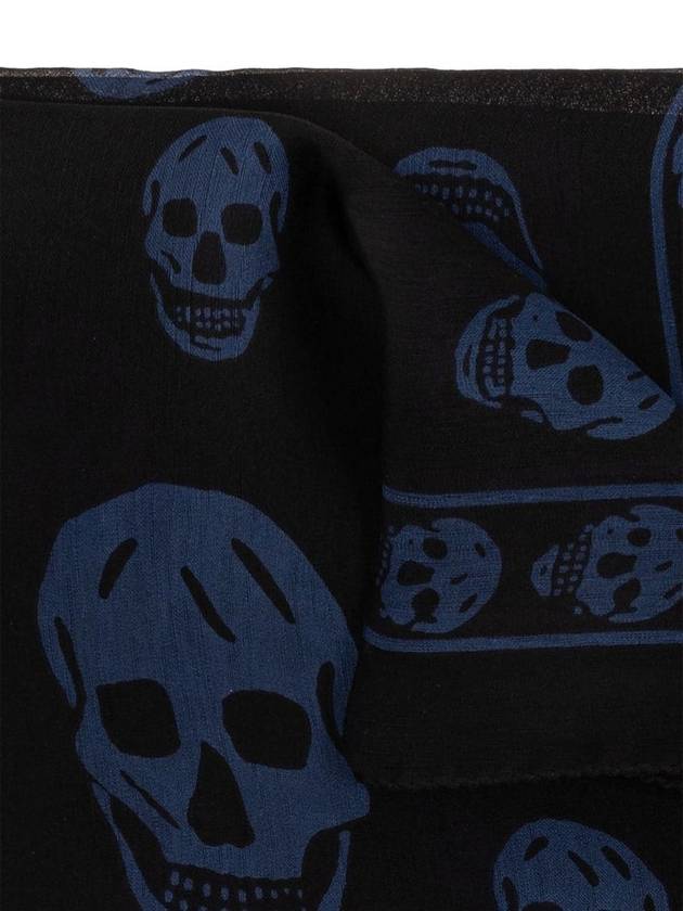 skull print silk scarf 5577174Q060 - ALEXANDER MCQUEEN - BALAAN 4