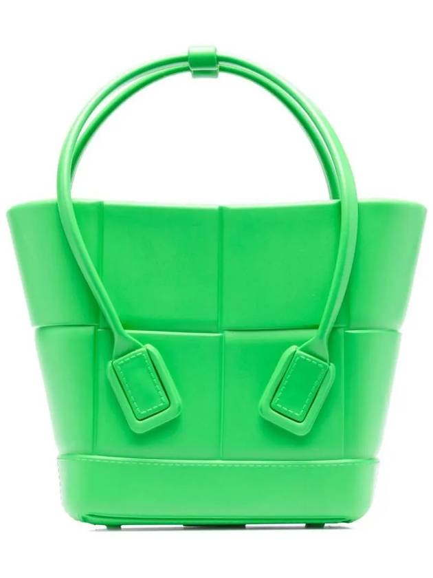 Arco Mini Rubber Tote Bag Grass - BOTTEGA VENETA - BALAAN 2