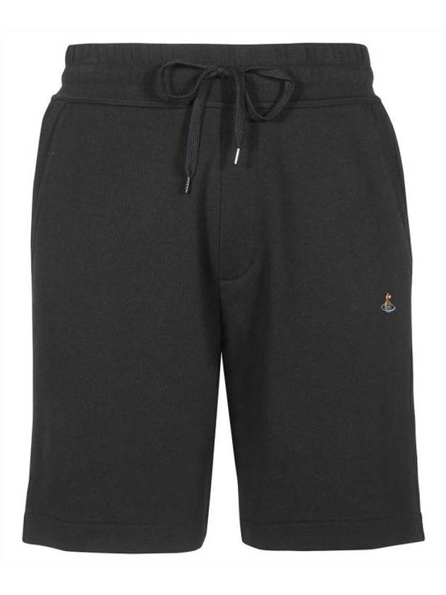 ORB Logo Cotton Shorts Black - VIVIENNE WESTWOOD - BALAAN 1