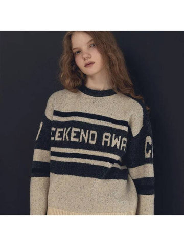 Weekend brush round knit beige - CPGN STUDIO - BALAAN 1