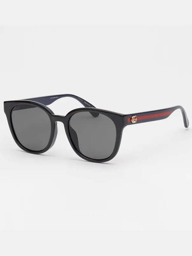 Eyewear Logo Web Round Sunglasses Black - GUCCI - BALAAN 4