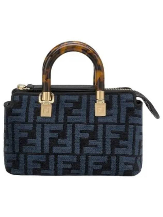 Small By The Way Tote Bag Blue Handbag - FENDI - BALAAN 1