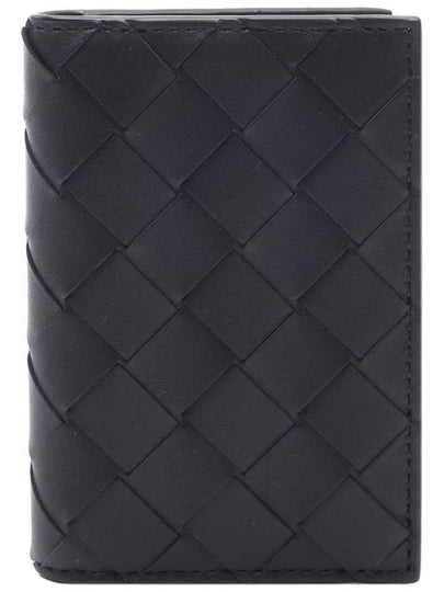 Intrecciato Flap Card Case Black - BOTTEGA VENETA - BALAAN 2