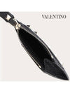 Rockstud Zipped Card Wallet Black - VALENTINO - BALAAN 9