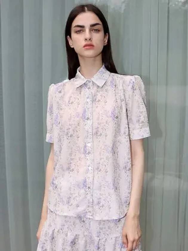 Flower Shirring Blouse Ivory - DAMAGE MNEMONIC - BALAAN 2