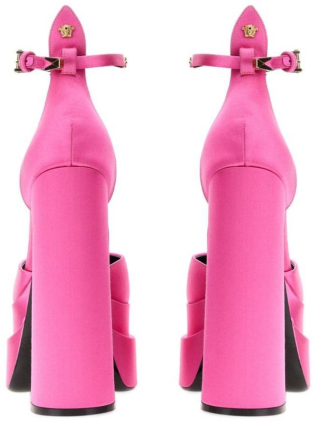 Women's Avitas Pointy Platform Sandals Heel Pink - VERSACE - BALAAN 4