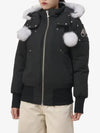 Original Debbie Bomber Jacket White Shearling Black - MOOSE KNUCKLES - BALAAN 2