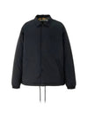 Tiger Embroidery Coach Jacket Black - ONITSUKA TIGER - BALAAN 1