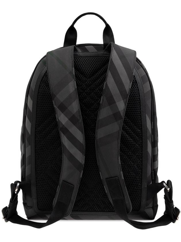 Grid Check Backpack Charcoal - BURBERRY - BALAAN 4