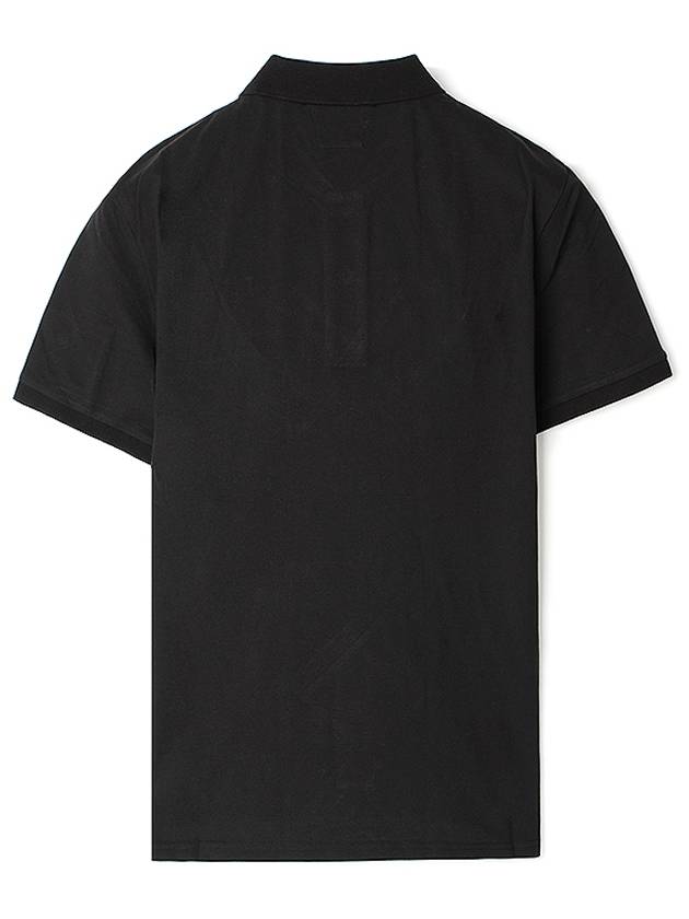 CP Company Slim Fit Short Sleeve Collar T Shirt Black 12CMPL054A - CP COMPANY - BALAAN 2